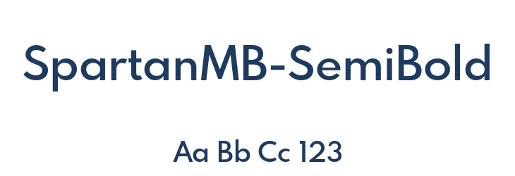 SpartanMB-SemiBold Font Preview