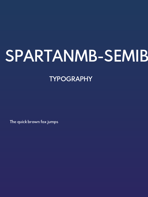 SpartanMB-SemiBold Poster