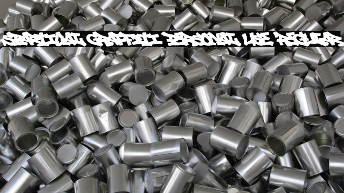 Spartical Graffiti PERSONAL USE Regular Example 1