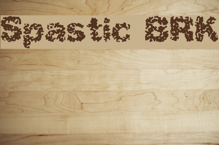 Spastic BRK Font examples