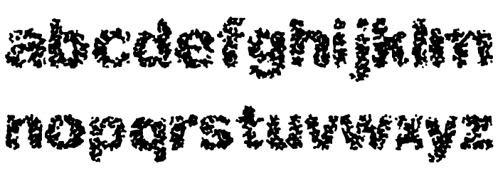 Spastic BRK Font LOWERCASE