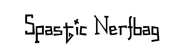Spastic Nerfbag  Frei Schriftart Herunterladen