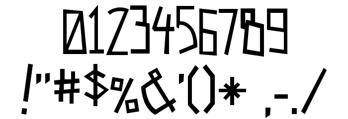 Spastic Nerfbag Font OTHER CHARS
