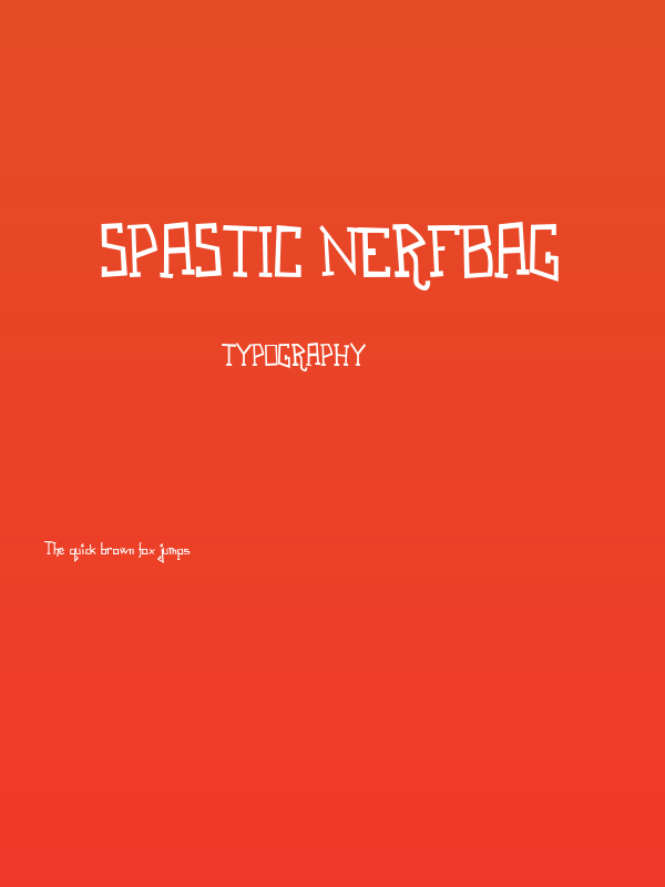 Spastic Nerfbag Poster