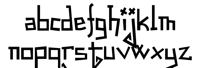 Spastic Nerfbag Font LOWERCASE