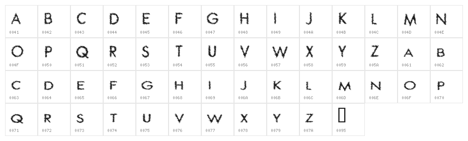 Spat Crumb Character Map