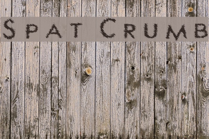 Spat Crumb Font examples