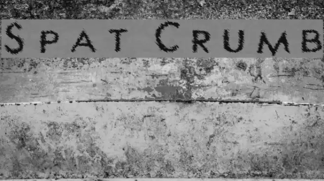 Spat Crumb Font examples
