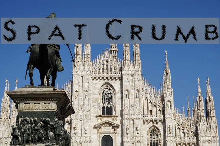 Spat Crumb Font examples