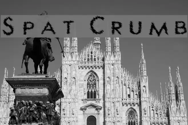 Spat Crumb Font examples