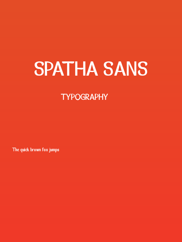 Spatha Sans Poster