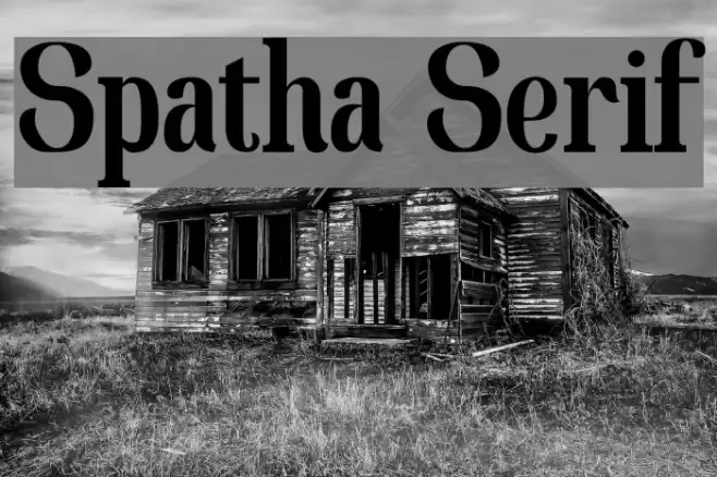 Spatha Serif Font examples