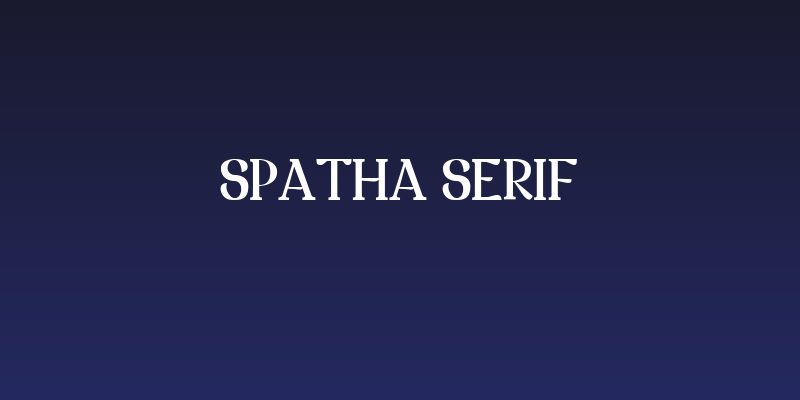 Spatha Serif Social Header