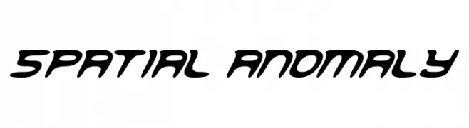 Spatial Anomaly  Frei Schriftart Herunterladen