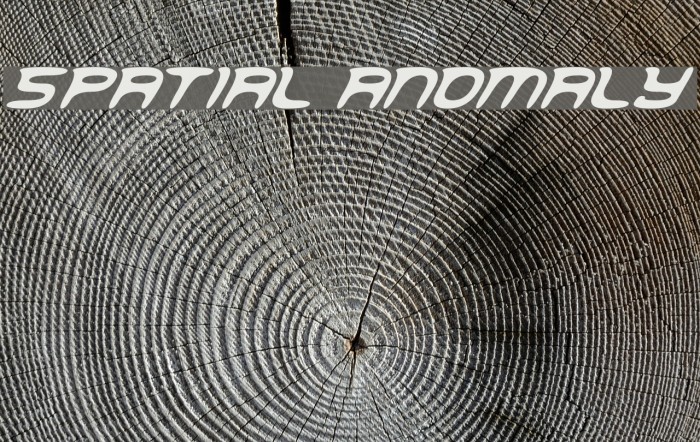 Spatial Anomaly Font examples