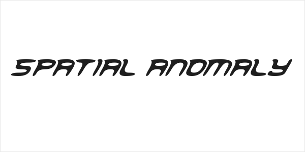 Spatial Anomaly Logo