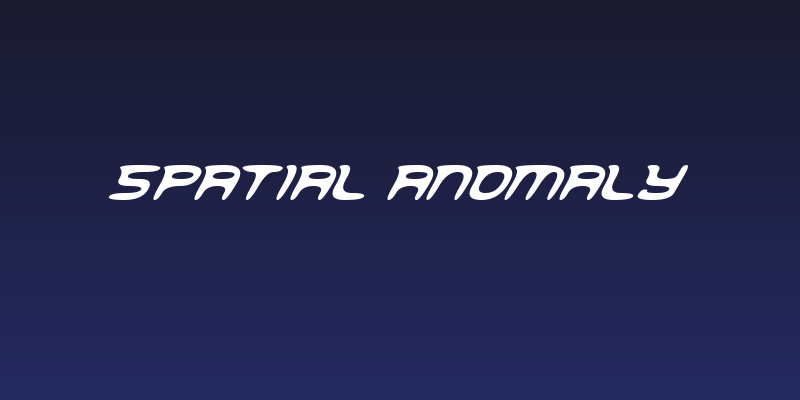 Spatial Anomaly Social Header