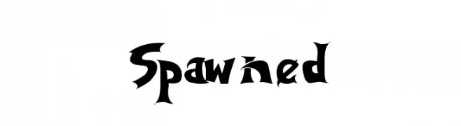 Spawned  font caratteri gratis