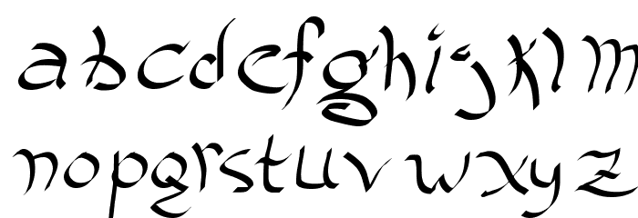 Spazoid Font LOWERCASE