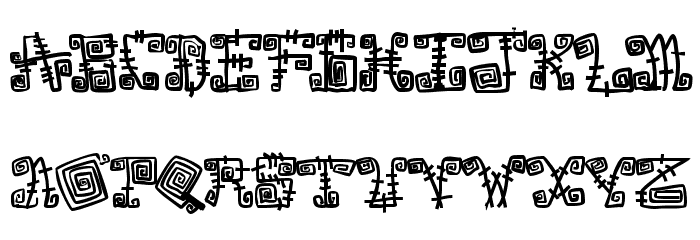 Spazzz Caps Font LOWERCASE