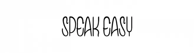 Speak Easy  Frei Schriftart Herunterladen