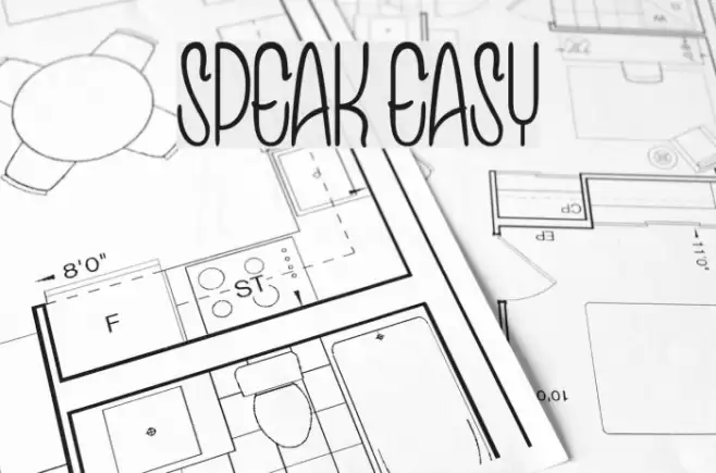 Speak Easy Font examples