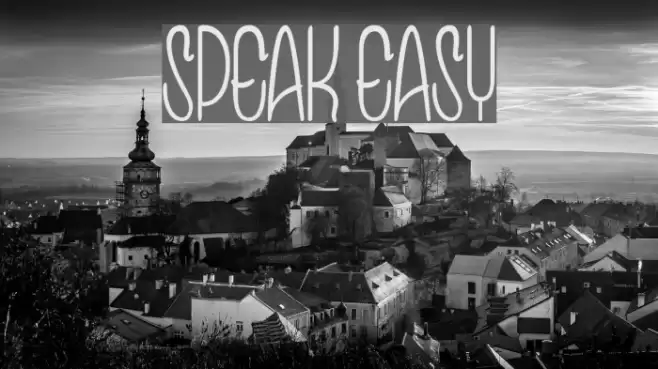 Speak Easy Font examples