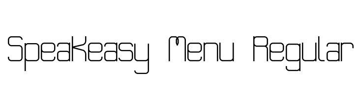 Speakeasy Menu Regular  baixar fontes gratis