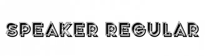 Speaker Regular  Fuentes Gratis Descargar
