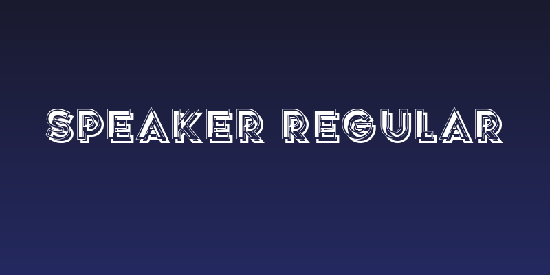 Speaker Regular Social Header