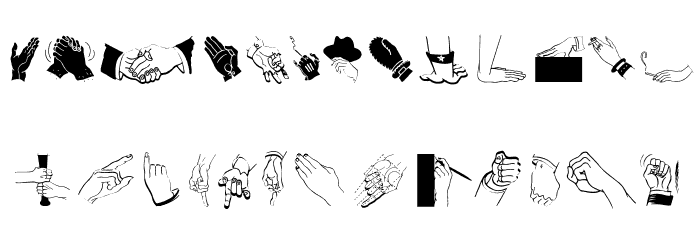 SpeakingHands Font LOWERCASE