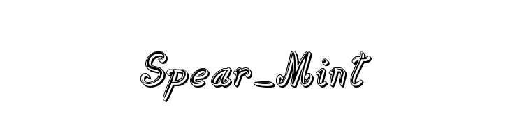 Spear_Mint Font