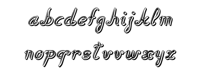 Spear_Mint Font LOWERCASE
