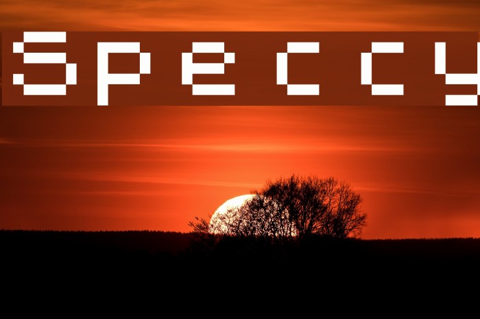 Speccy Font examples