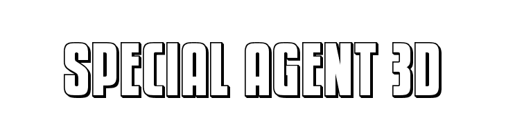 Special Agent 3D  Скачать бесплатные шрифты