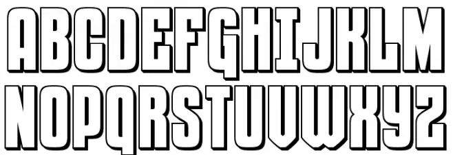Special Agent 3D Schriftart Groß
