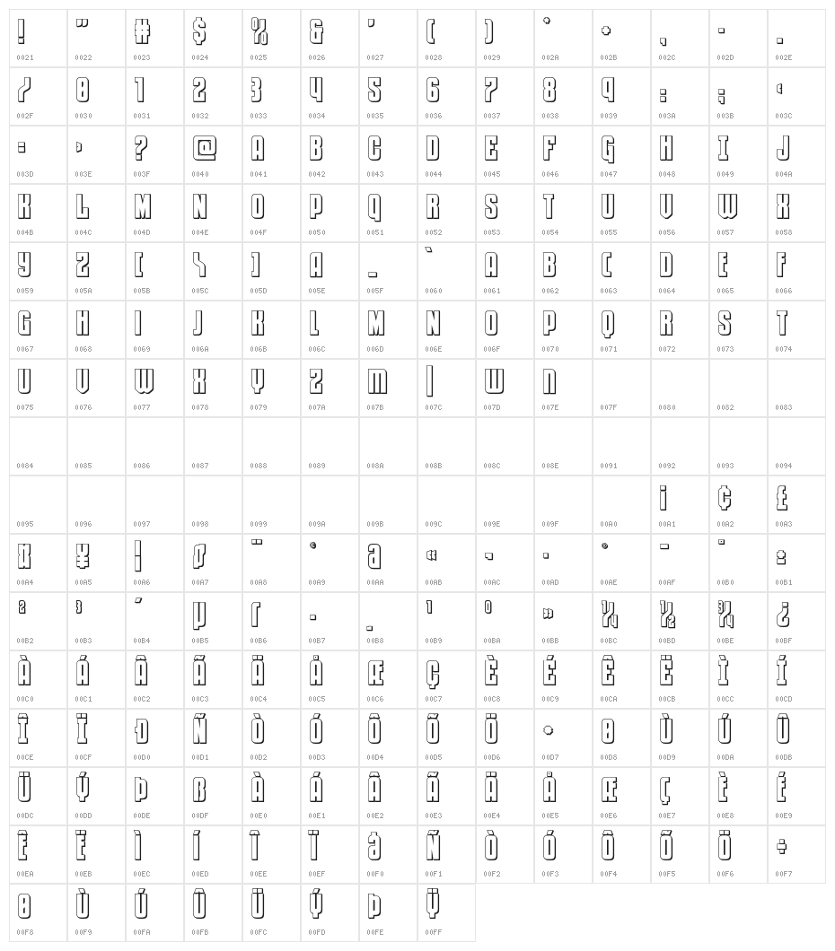 Special Agent 3D Character Map