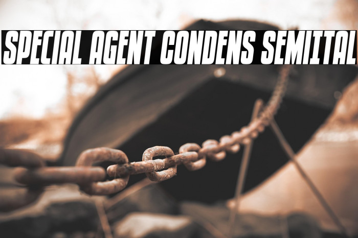 Special Agent Condens SemiItal Example 1