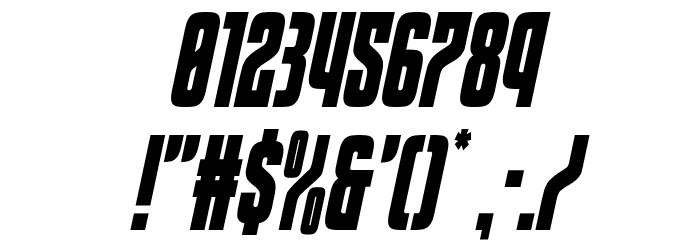 Special Agent Condensed Italic Font OTHER CHARS