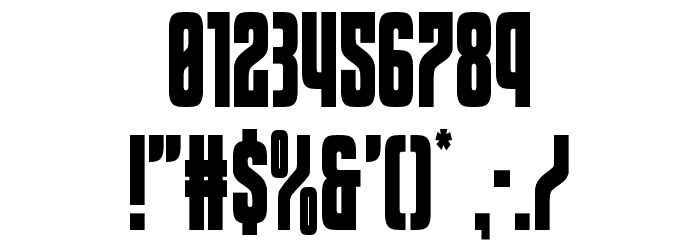 Special Agent Condensed Font OTHER CHARS
