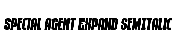 Special Agent Expand SemItalic  Frei Schriftart Herunterladen