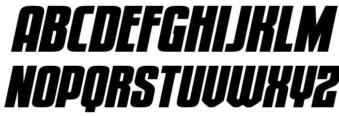 Special Agent Expanded Italic Font LOWERCASE