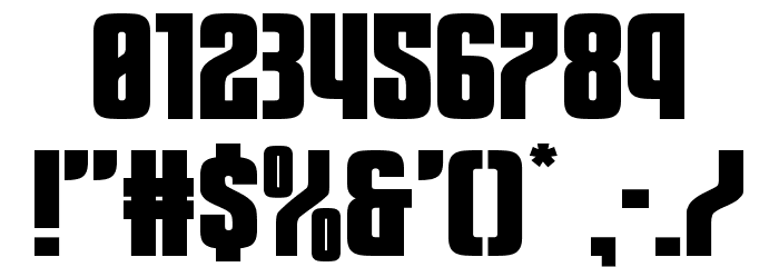 Special Agent Expanded Font OTHER CHARS