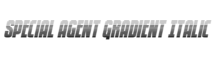 Special Agent Gradient Italic  font caratteri gratis