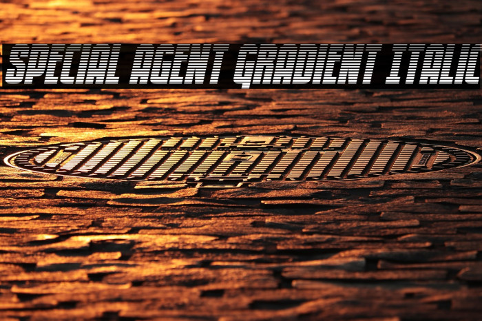 Special Agent Gradient Italic Example 3