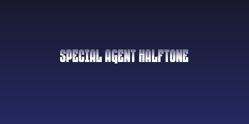 Special Agent Halftone Social Header