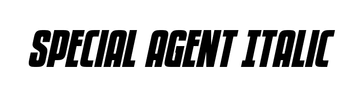 Special Agent Italic  नि: शुल्क फ़ॉन्ट्स डाउनलोड