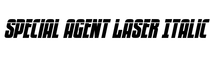 Special Agent Laser Italic  font caratteri gratis