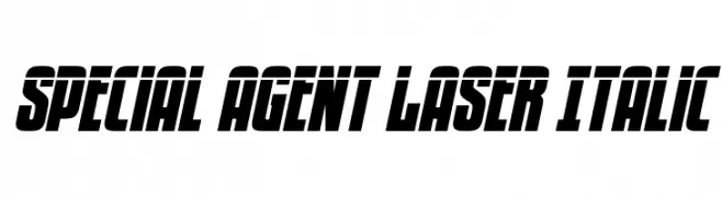 Special Agent Laser Italic  Frei Schriftart Herunterladen