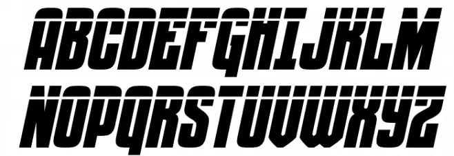 Special Agent Laser Italic Fonte MAIÚSCULAS